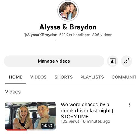 alyssaandbraydon porn|Alyssa Braydon Porn Videos 